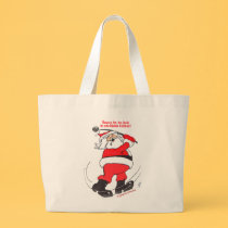 Santa golfing Christmas gifts. bags