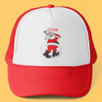 Santa golfing Christmas gifts. hats by graphicdoodles Santa golfing Christmas gifts. hats