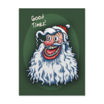 Santa Good Times Postcard