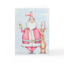 Santa Greeting Card cards