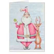 Santa Greeting Card cards
