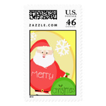 Santa Greeting Postage Stamp