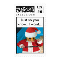 Santa Hamster Stamp with text