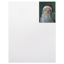 Santa, Hand Painted, Stern Face letterhead by Lenora Santa, Hand Painted, Stern Face letterhead