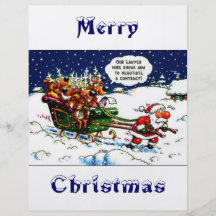 Santa has a flat custom flyer