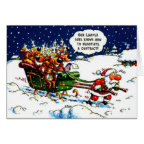 Santa has a flat cards