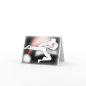 Santa Hat Kicker Martial Arts Greeting Card