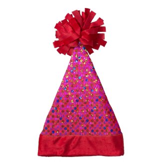 Santa Hat Polka Dot Sparkley Jewels