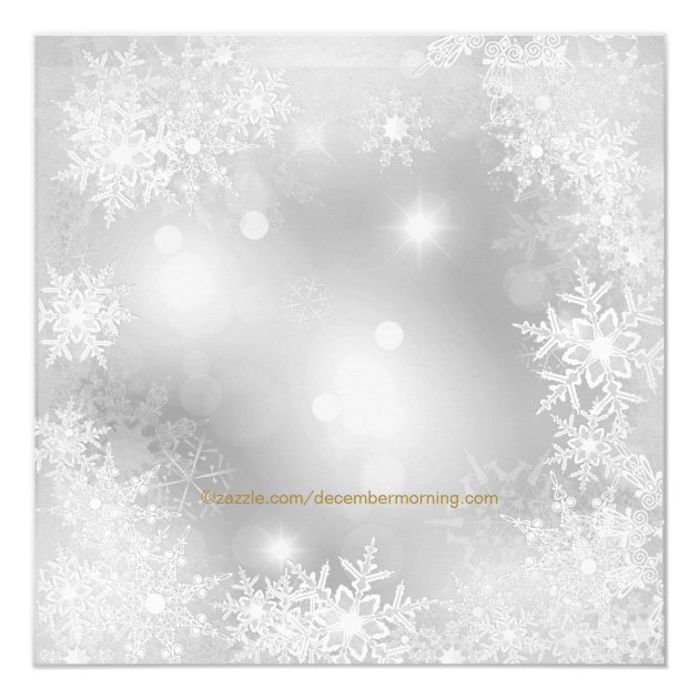 Santa Hat Snowflake Christmas Party Card