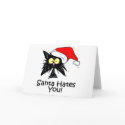 Santa Hates You cards by tuffkittydesigns Santa Hates You cards