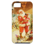 Santa & His Elves in the North Pole Stables iPhone 5 Covers