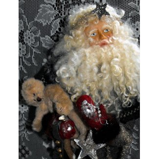 Santa Holding Toys postcard