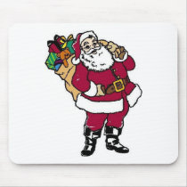 Santa Holds Toys mousepads by ChristmasStamps Santa Holds Toys mousepads