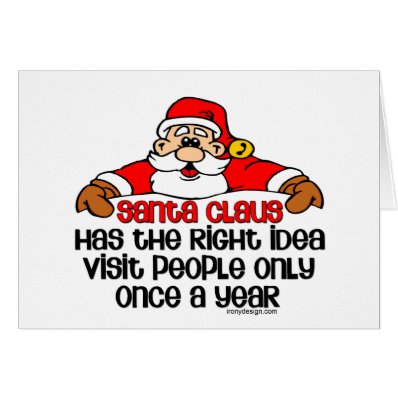 Santa Humor Greeting Cards