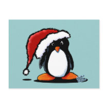 Santa Humphrey Penguin Stationery and Stickers postcards