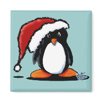 Santa Humphrey Penguin Totes & Gifts magnets