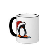 Santa Humphrey Penguin Totes & Gifts mugs