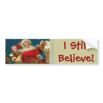 Santa I Believe Jumbo Sticker bumper stickers by xmasstore Santa I Believe Jumbo Sticker bumper stickers