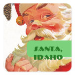 Santa Idaho ID Promo  Luggage Label Travel sticker