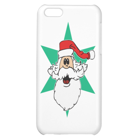Santa in a star head iPhone 5C cover