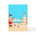 Santa in California cards