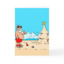 Santa in California cards