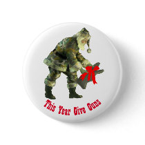 Santa in Camouflage buttons