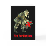 Santa in Camouflage cards