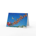 Santa in sleigh Christmas card by LL11funway Santa in sleigh Christmas card
