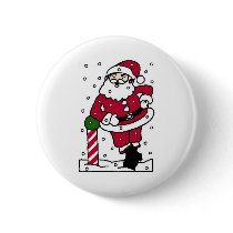 Santa In Snow buttons