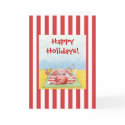 Santa in the Sand Stripes cards by floatinglemons Santa in the Sand Stripes cards