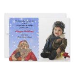 Santa is Coming to Town - Photo Holiday Card Announcement