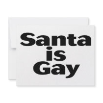 Santa Is Gay invitations