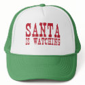 Santa Is Watching hats