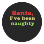 Santa, I've been naughty stickers