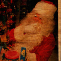 santa jim acrylic cut outs