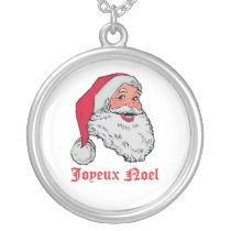 Santa Joyeux Noel Custom Necklace