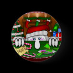 Santa Kilroy Button buttons