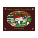 Santa Kilroy Postcard by kilroyworld Santa Kilroy Postcard