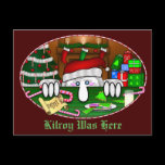 Santa Kilroy Postcard 2 postcards