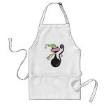 Santa Kitty Pink Apron aprons