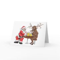 Santa Knows How To Party cards by funnychristmascards Santa Knows How To Party cards