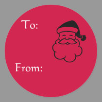Santa Label stickers