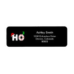 santa laughs at christmas custom return address label