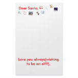 Santa Letter Custom Stationery