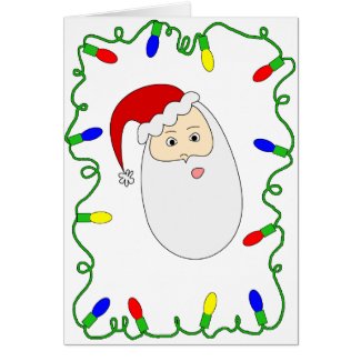 Santa & Lights card