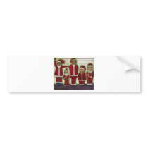 Santa Line Up Bumper Sticker
