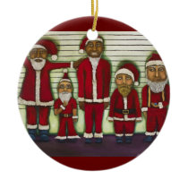 Santa Line Up ornaments