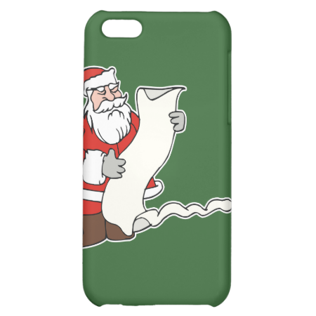 Santa & long list case for iPhone 5C