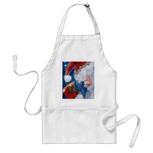 Santa Loves Animals apron